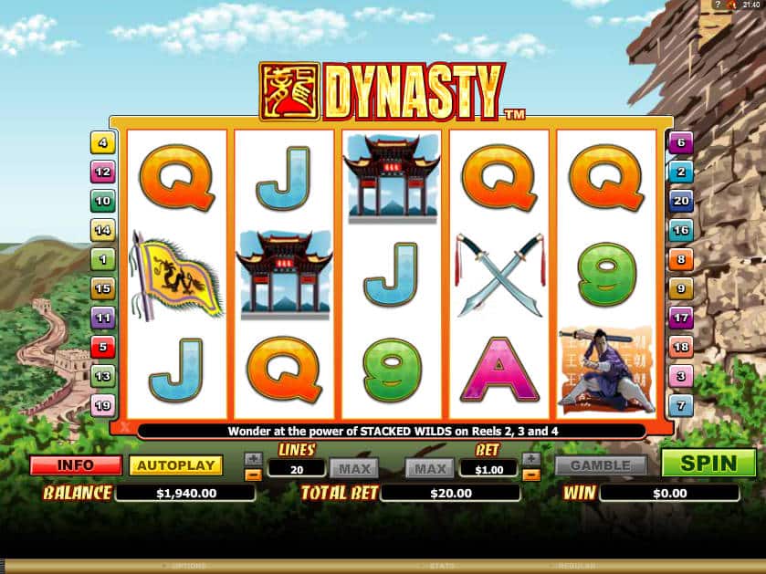 Dynasty Online Slot Symbols